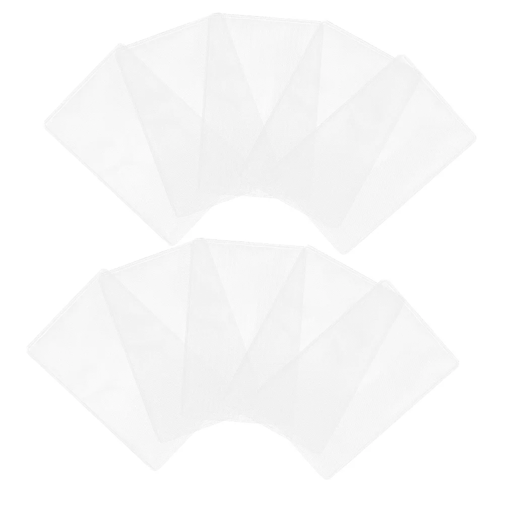 

50pcs Card Protector Clear PVC ID Case Hard Plastic Badge Holder for Debit Credit Student Cards Waterproof Dustproof Storage