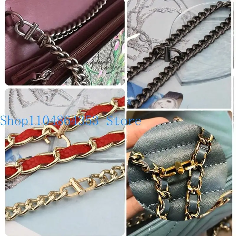 

652F Сумка Сумка Металлическая плечевая цепочка Регулируемая укорачивающая пряжка Крючок Аксессуар для сумки