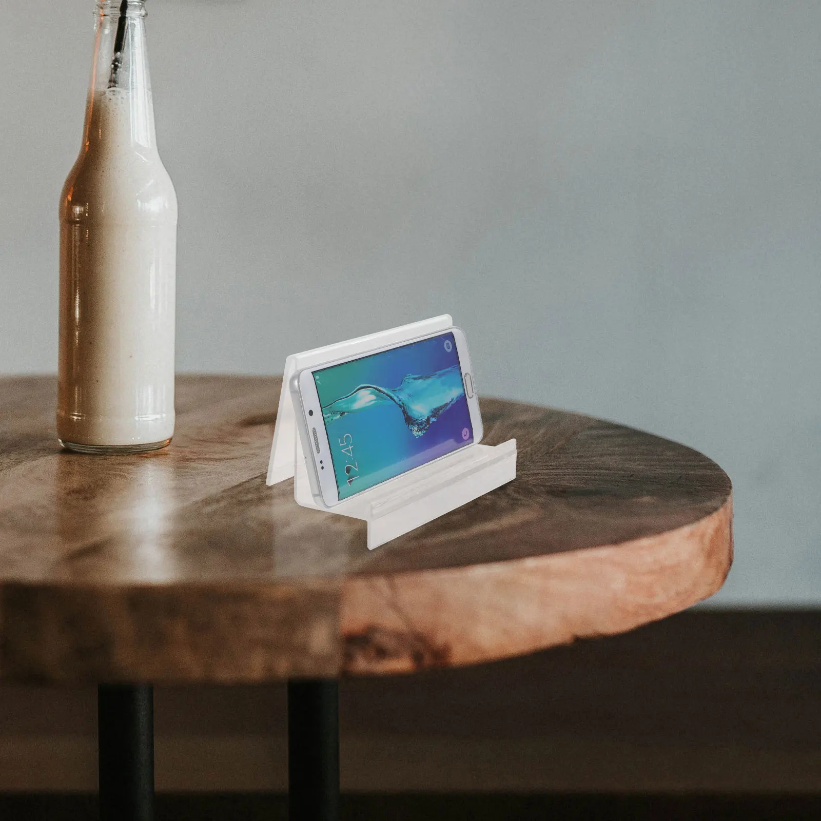 

6pcs Clear Wallet Display Rack Shelf Transparent ganizer Counter Phone Mask St Desk Accessories Holder Storage