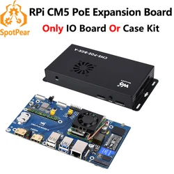 Raspberry Pi Compute Module 5 PoE BASE A IO Board RJ45 For CM5 Lite/eMMC
