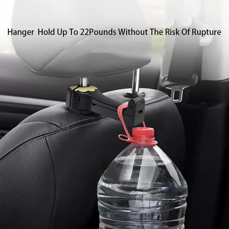 Car Headrest Hook Invisible Purse Hook For Car Front Seat Fall-resistant Headrest Purse Handbag Holder Organizers Hanging Hooks