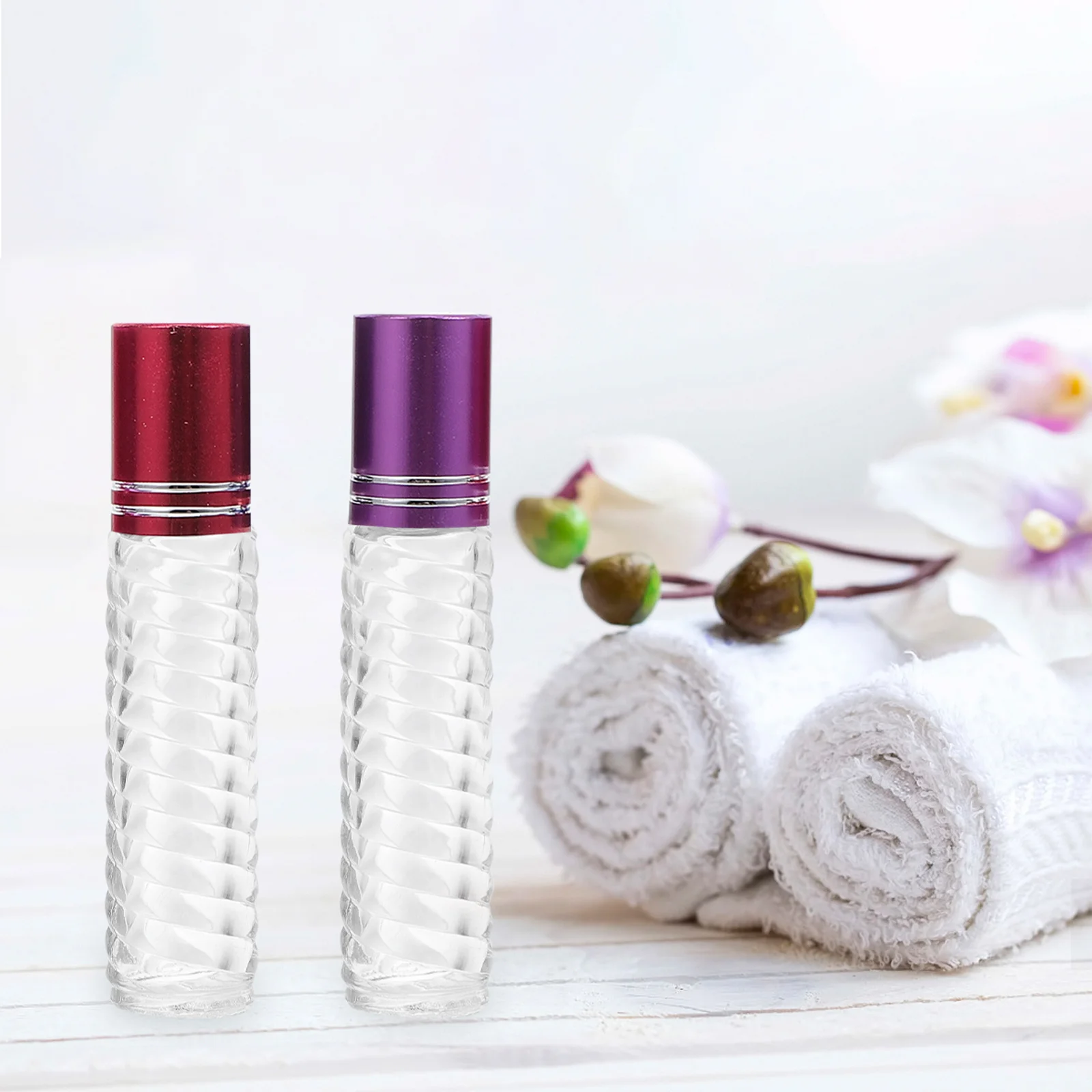 12 stuks 5 ml glazen rollerfles met dop hervulbare roll-on flessen voor essentiële oliën parfum subverpakking compact reisformaat