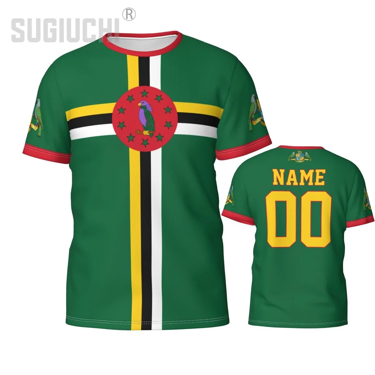 Custom Name Number Dominica Flag Emblem 3D T-shirts For Men Women Tees team Clothes Soccer Football Fans Gift T shirt