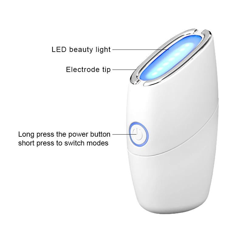 Beauty Device for Neck Ems lift Vibrating Face Massager Skin Rejuvenation with LED color light care