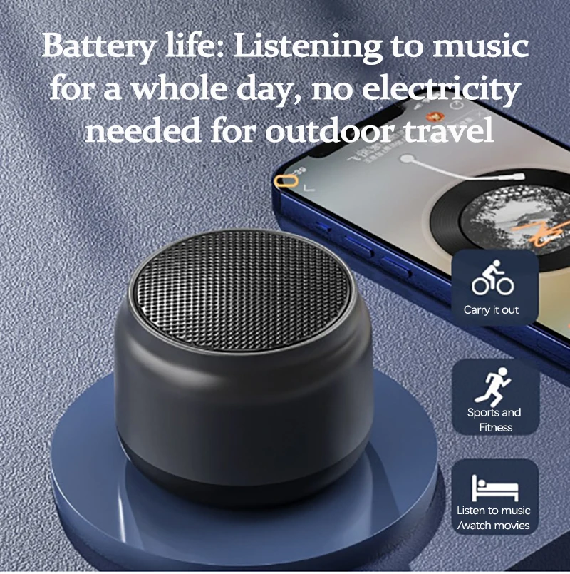UTHAI YSQ1 High end Bluetooth speaker, mini mini speaker, high-quality outdoor, truly wireless portable subwoofer