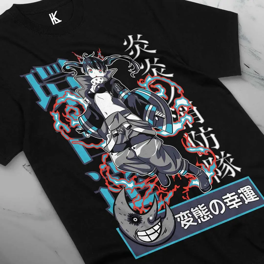 T-shirt Fire Force en coton, Tamaki Kotpetrol, Anime Fire Ffighter, toutes tailles