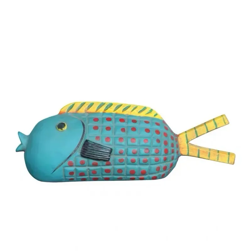 Cute pouch ceramic fish ornament B & B creative decoration children's room fish pendant