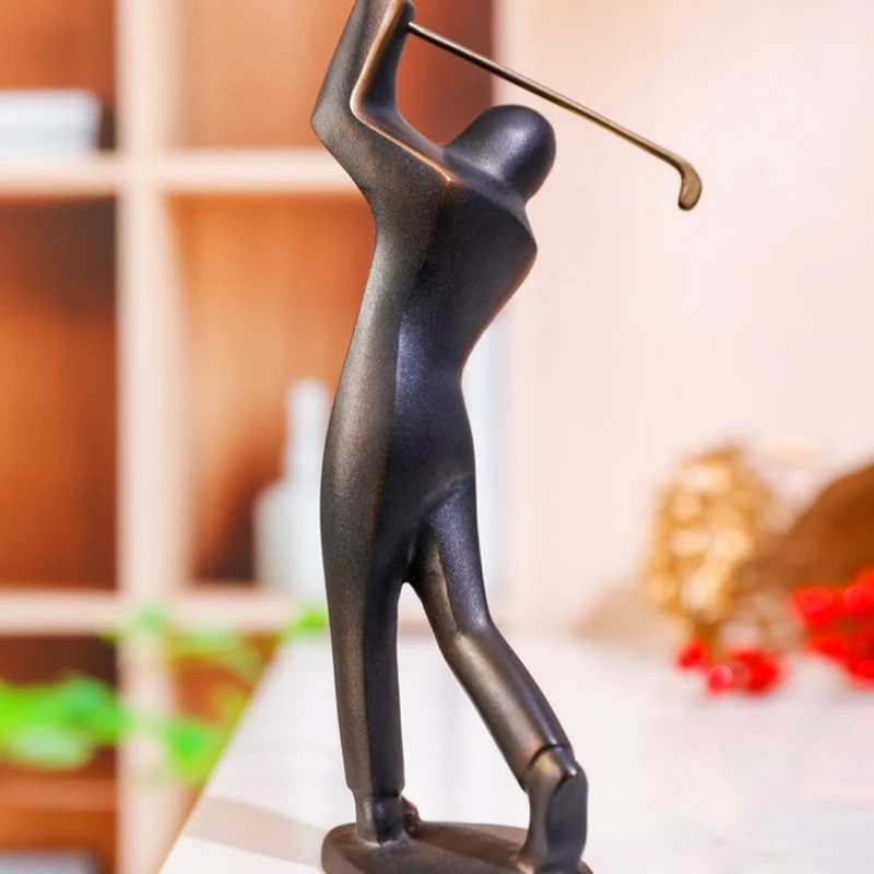 

Bronze golf ornament high-end original business gift souvenir study office ornament