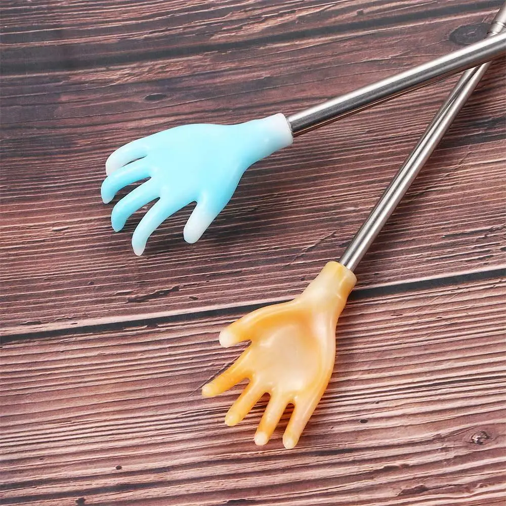 Yellow Artifact PP Five finger shape Extendable Massage Stick Scratching Backscratcher Telescoping Back Scratcher Finger-Like