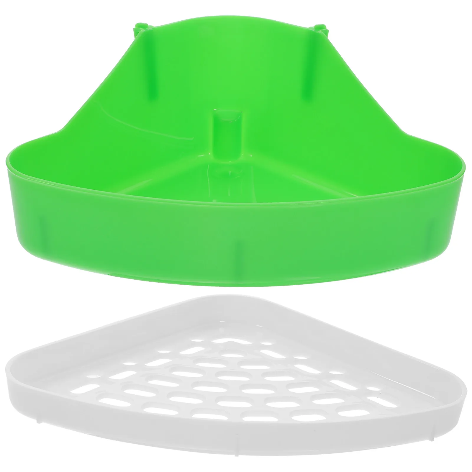 Guinea Pigs Litter Box Small Animal Litter Pan Make Cleaning Easier Toilet Training Compact Anti-leak Washable