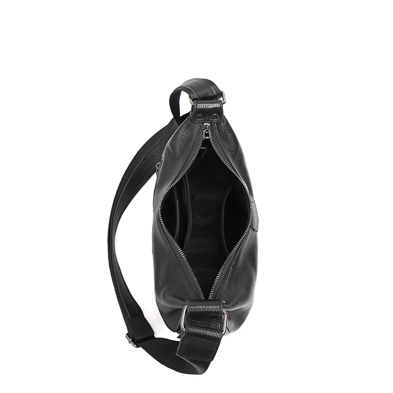 New Women Bags 100% Genuine Leather Underarm Totes Solid Color Commute Handbag Portable Adjustable Half Moon Female Shoulder Bag - view 6