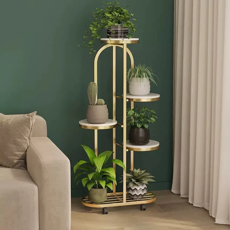 Estante para Plantas de Interior, Decoración Floral, Estantes Metálicos, Exhibición para Hoteles, Arredo Giardino para Exteriores, Soporte de Esquina para Plantas