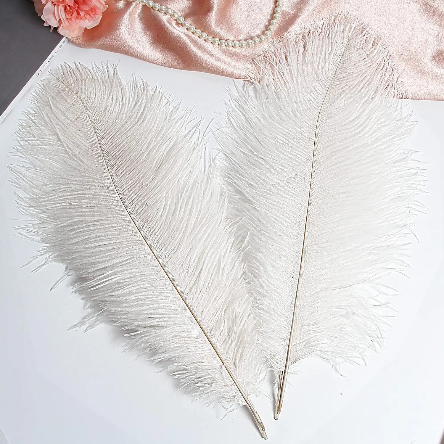 

10Pcs/bag Natural Ostrich Feathers 20-22Inch 50cm-55cm for Wedding Party Centerpieces Christmas and Home Decorate Plume DIY