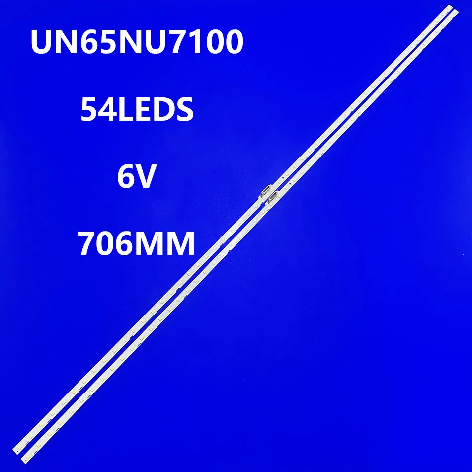 Striscia di retroilluminazione a LED per 65 nu7100 UN65NU7100 UN65RU7100 UN65NU6080 UN65NU6900 UN65RU7300 muslimate