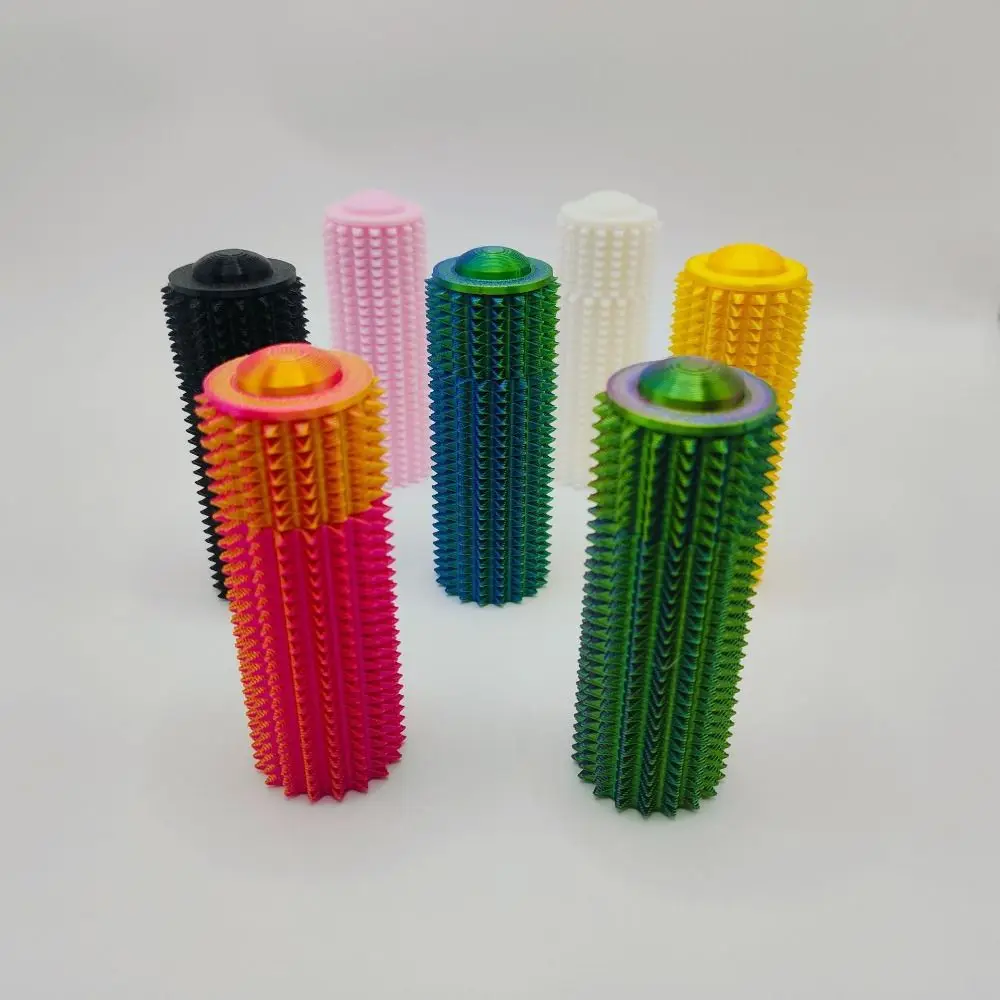 New Rotatable Mini Grip Toys Portable Stress Relief Spike Roller Toy Adults Pain Stim Fidget Toy Novelty Gifts