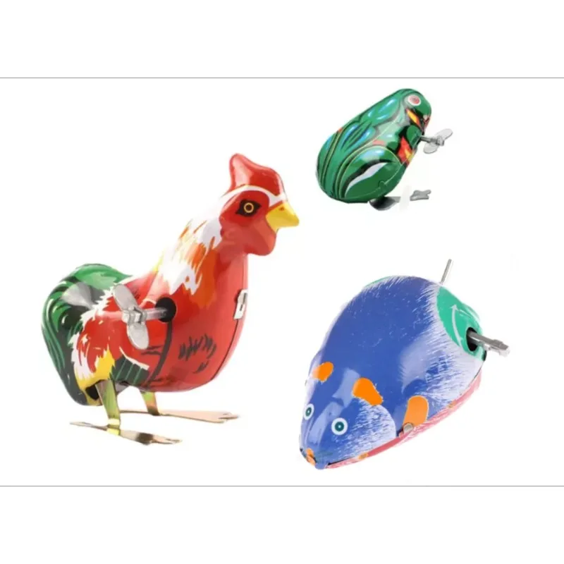 

Винтажная железная игрушка-лягушка, классическая ностальгическая игра для детей в ретро-стиле