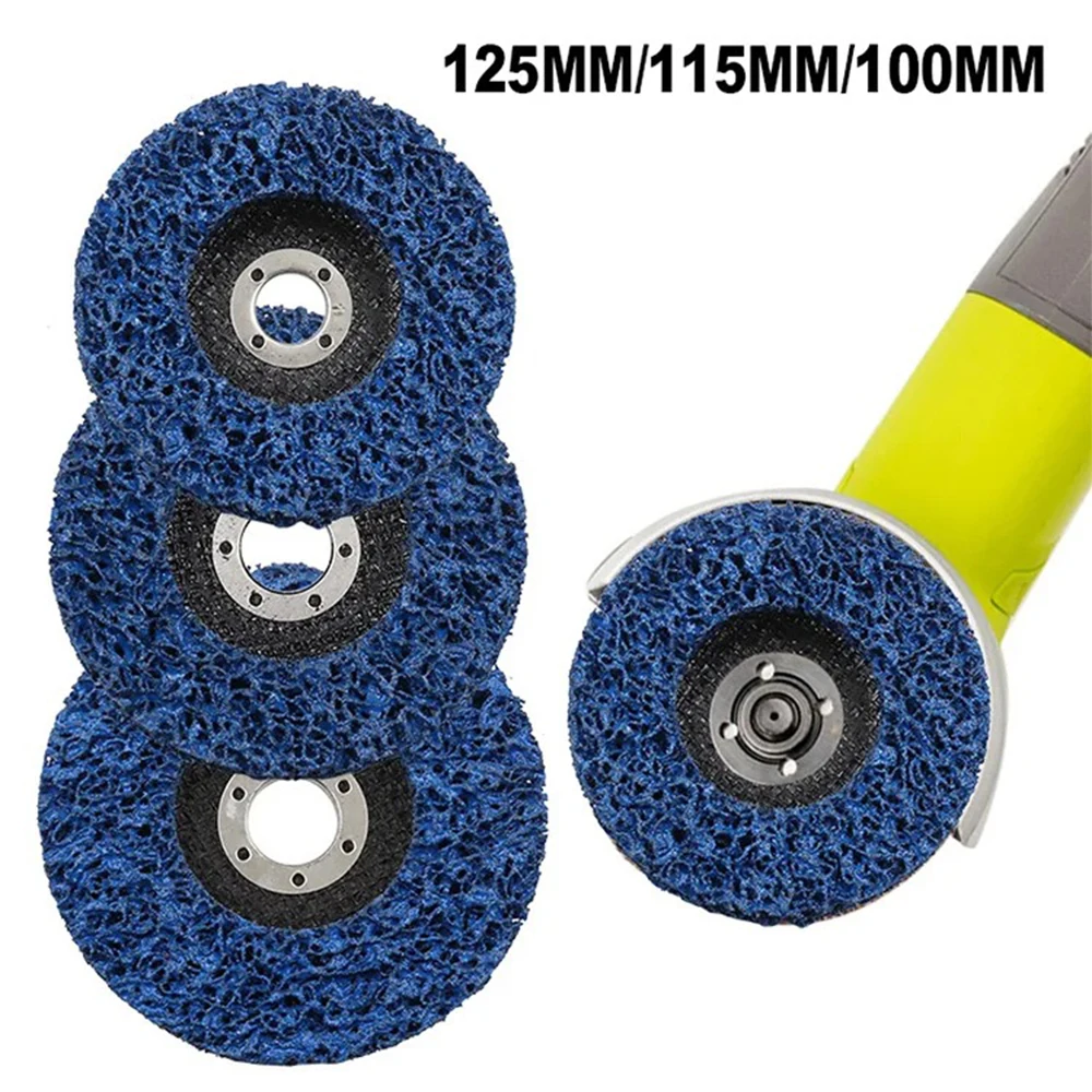 100mm/115mm/125mm Coral Disc Poly Strip Disc Rust Remover Abrasive Wheel For Angle Grinder Paint Rust Removal Clean Abrasive