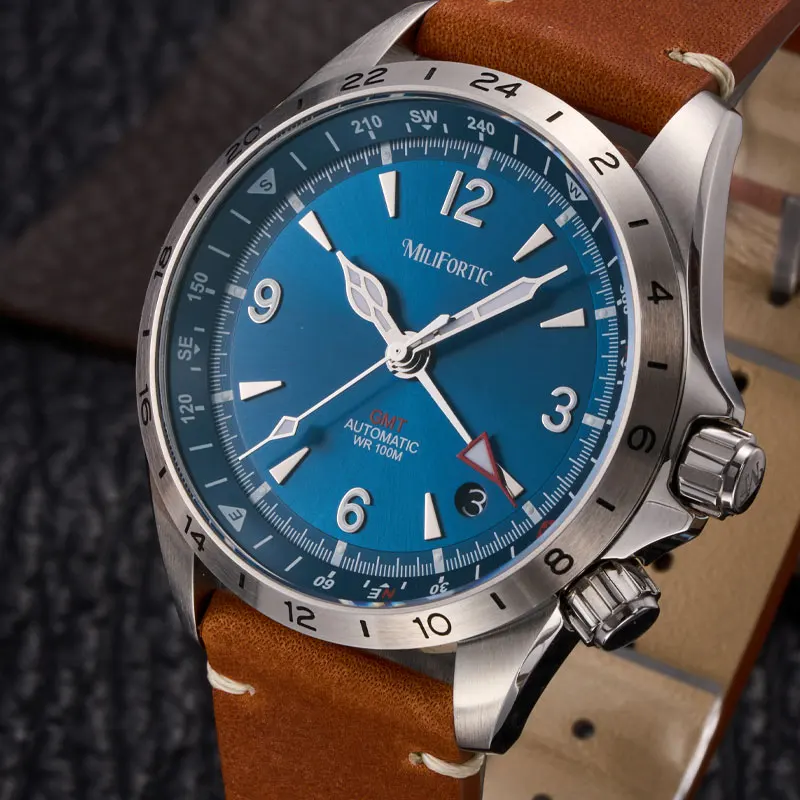 Milifortic 39.5mm GMT Sport Watches For Man S103 NH34 Automatic