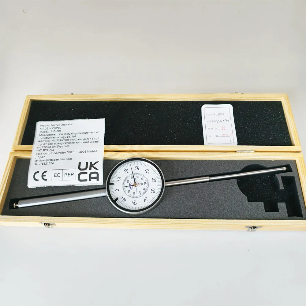 Dial Indicator height gauge Mechanical pointer style 0-100mm high precision 0.01mm Resolution lift up cap