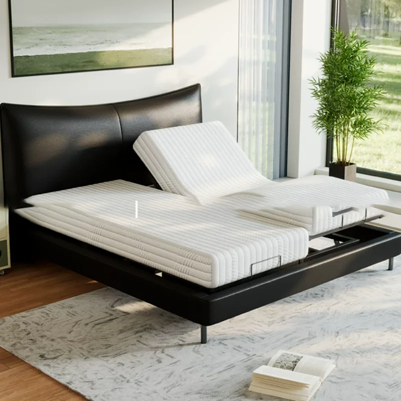 

Simple Sleeping Massage Bed Modern Frame Bedroom Luxury Design Space Saving Bed Massage Double Muebles Lounge Suite Furniture