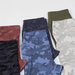 2023 Hot Sale Fitness Women's Camo Seamless Leggings Comfortable Formfitting Yoga Pants 6 Colors