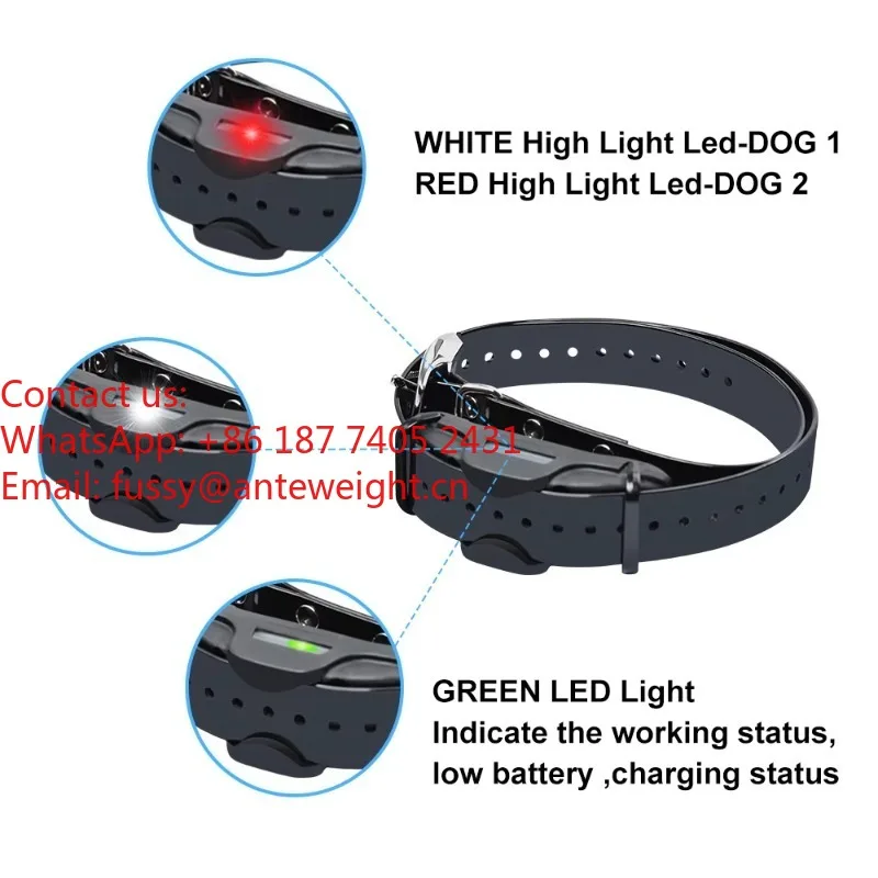 2026 Waterproof Rechargeable Long Range 2000m Remote Dog Electronic Training Collar for Pet Supplies