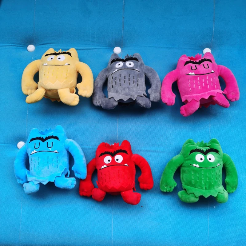 2024 Cartoon Animation New Products My Emotional Little Monster The Color Monster Plush Doll Doll Toy Gift