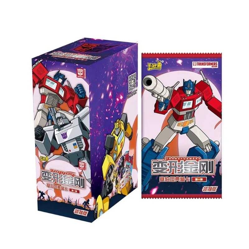 KAYOU Transformers Cards Anime Leadership Edition Collection Card Boxes Film Peripherals Collectible Cards Kids Gifts Toys