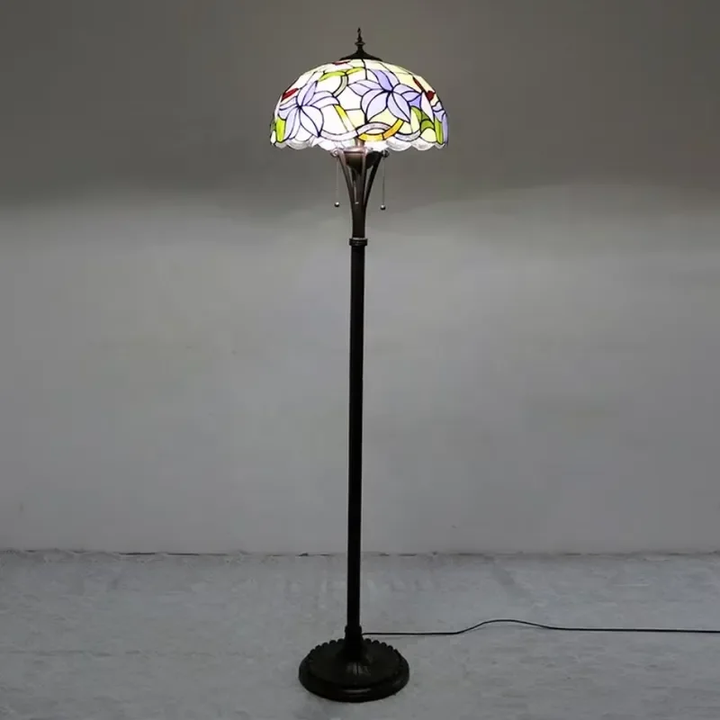 Dragon Style Traditional LED Floor Lamp E26 E27 Base 63 Inch Tall 16 Inch Handmade Multi Color Standing Light for Living Room