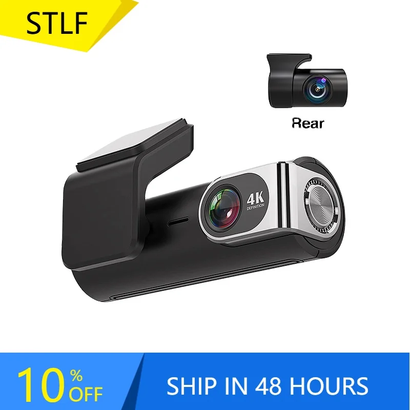 

STLF4K Dash Cam 2160P Built-in GPS Wifi Car DVR 24H Parking Monitors1440P Reverse HD Night Vison 140 FOV Driving Recorder