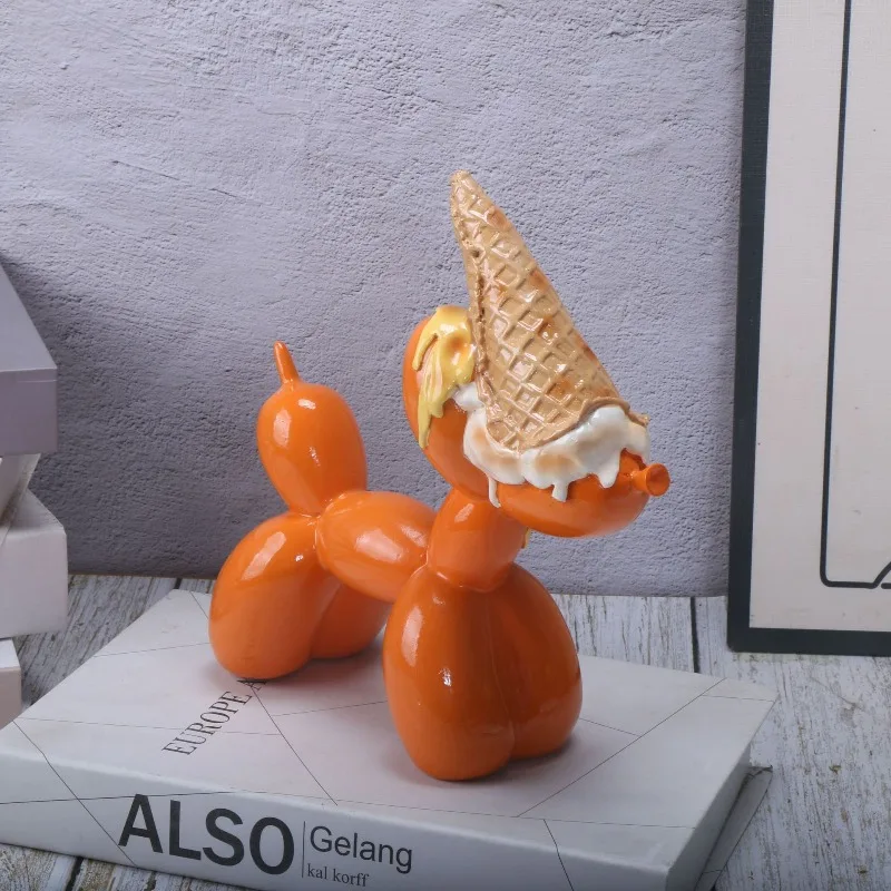 Creative Balloon Dog Statue Modern Pop Art Home Decoration Sculpture Colored Resin Figure Art