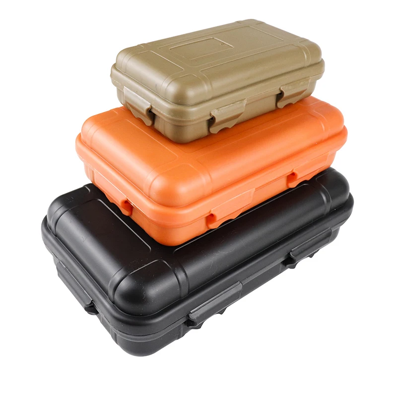 Outdoor Survival Plastic Waterproof Sealed Organizer Portable EDC Tools Container Camping Travel Small Storage Box