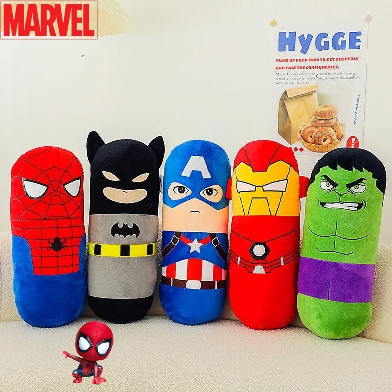 

Милый мультфильм Человек-паук Marvel, новая модная очаровательная плюшевая кукла, Железный человек, мягкая игрушка, подушка Супермена, Капитан Америка для мальчиков
