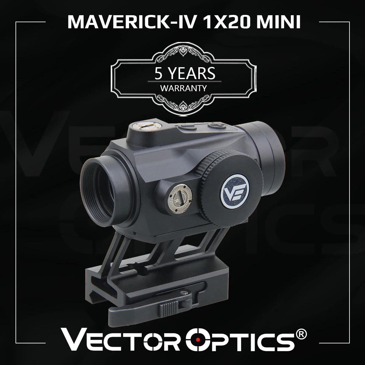 

Vector Optics Maverick-IV 1x20 Mini Red Dot Scope 3MOA Dot With 10 Levels Intensity Light Weight For Tactics Hunting AR 15