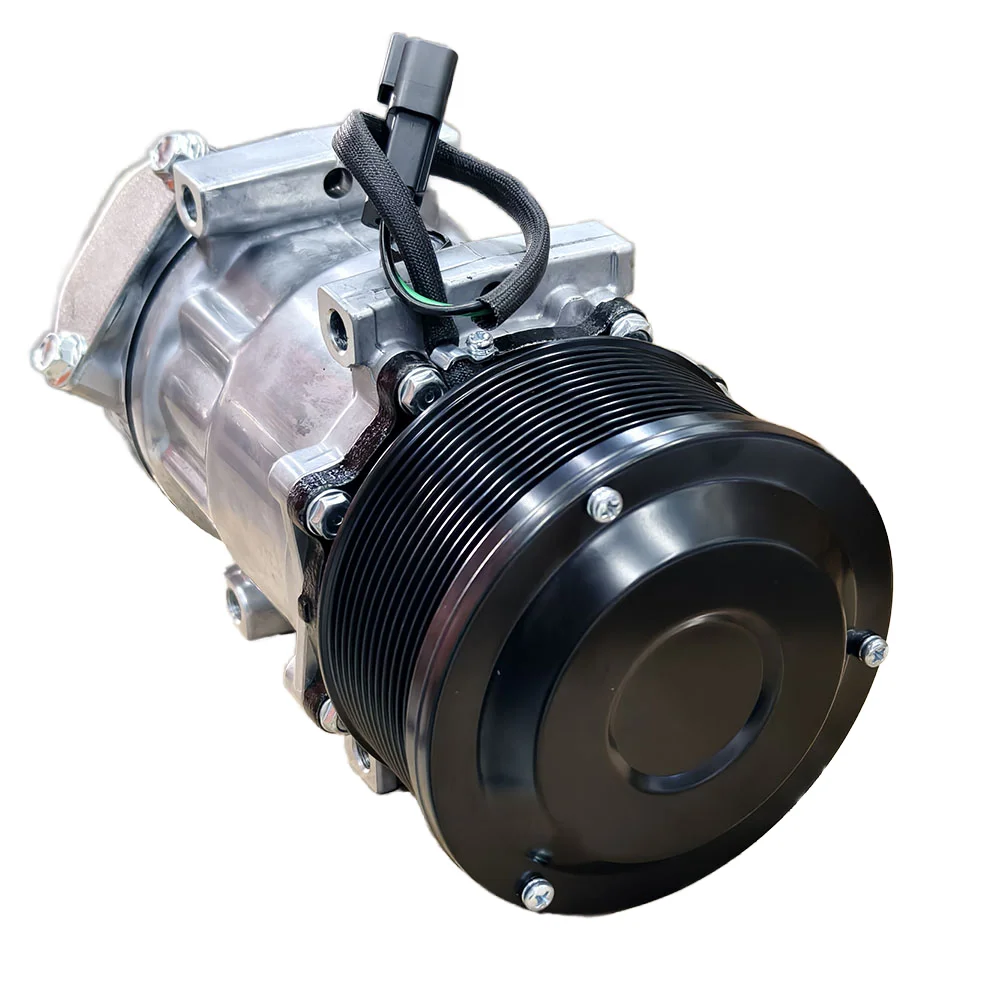 

New 372-9295 AC Compressor for Caterp illar 320D 320D2 323D2 329E 326D2 330D2 330F Excavator Parts Machinery Repair Shop Use