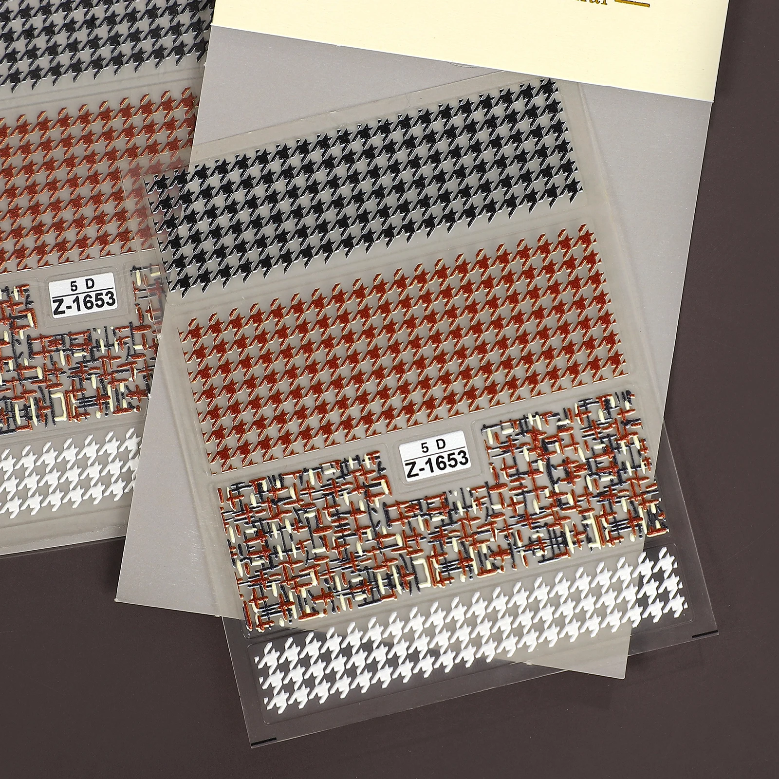 2 Pcs/set Vintage 5D Little Fragrance Style Pattern Landscape Manicure PET Sticker Creative Journal Material Collage Stationery