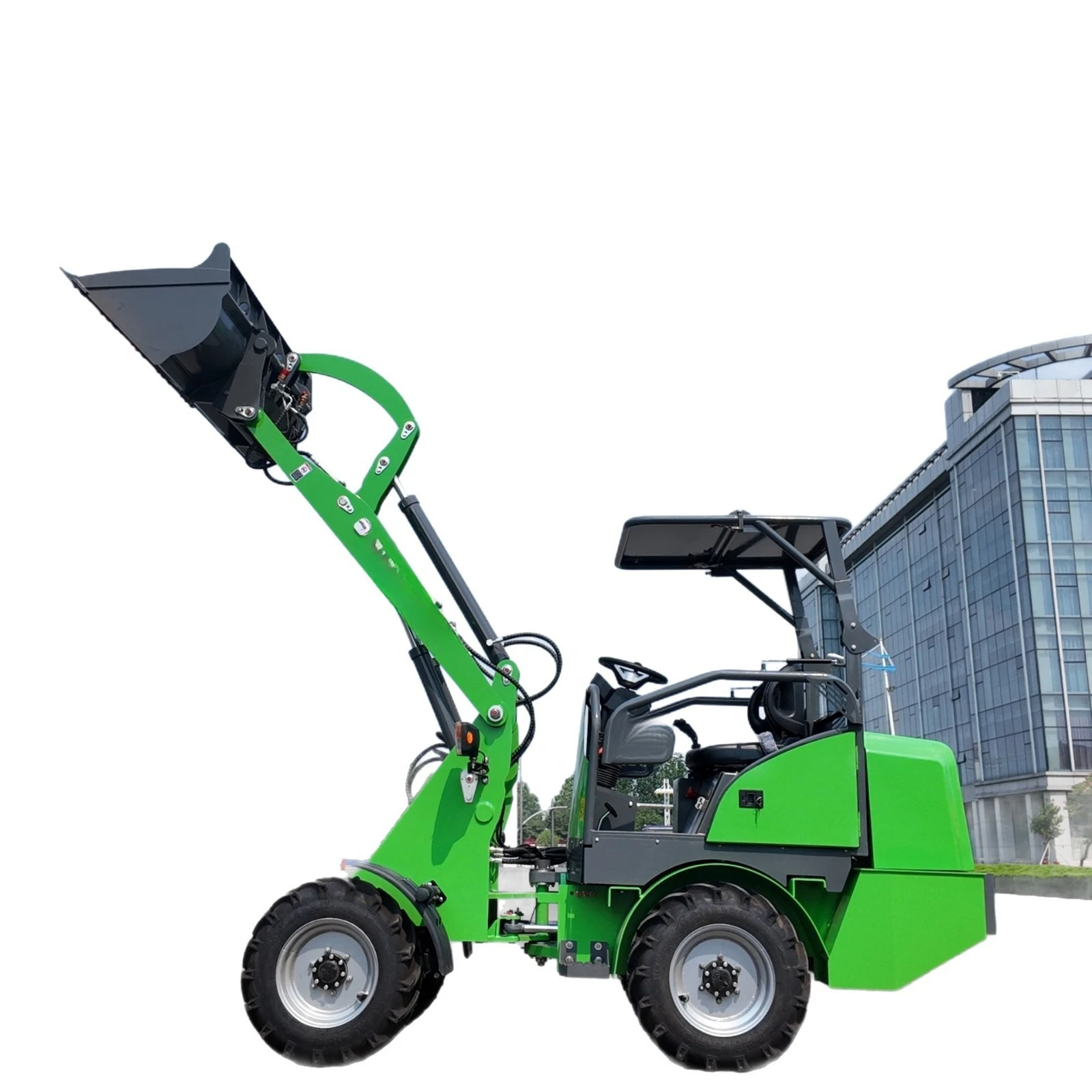 Guigong Machinery Price of New Energy Wheel Mini Loader, Electric Backhoe Loader