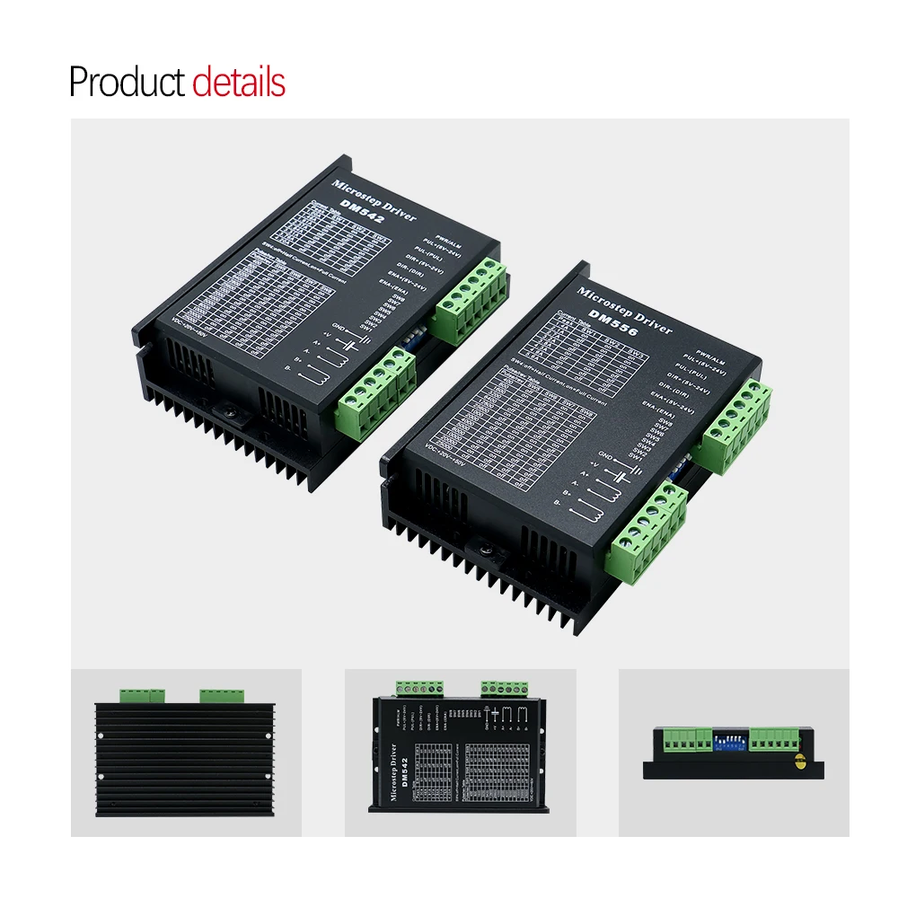 HLTNC 20-50VDC 4.2A Digital DM542 Dc 20-50v 5.6A DM556 Stepper Motor Driver Fit 2-Phase Nema 17 Nema23 Engine for CNC 3D Printer