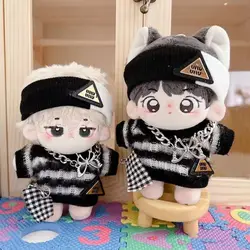 Cotton Dolls Clothes Kawaii Cartoon No Attributes Doll Clothes Dress Up Outfit Hoodie 10cm Doll Accessories