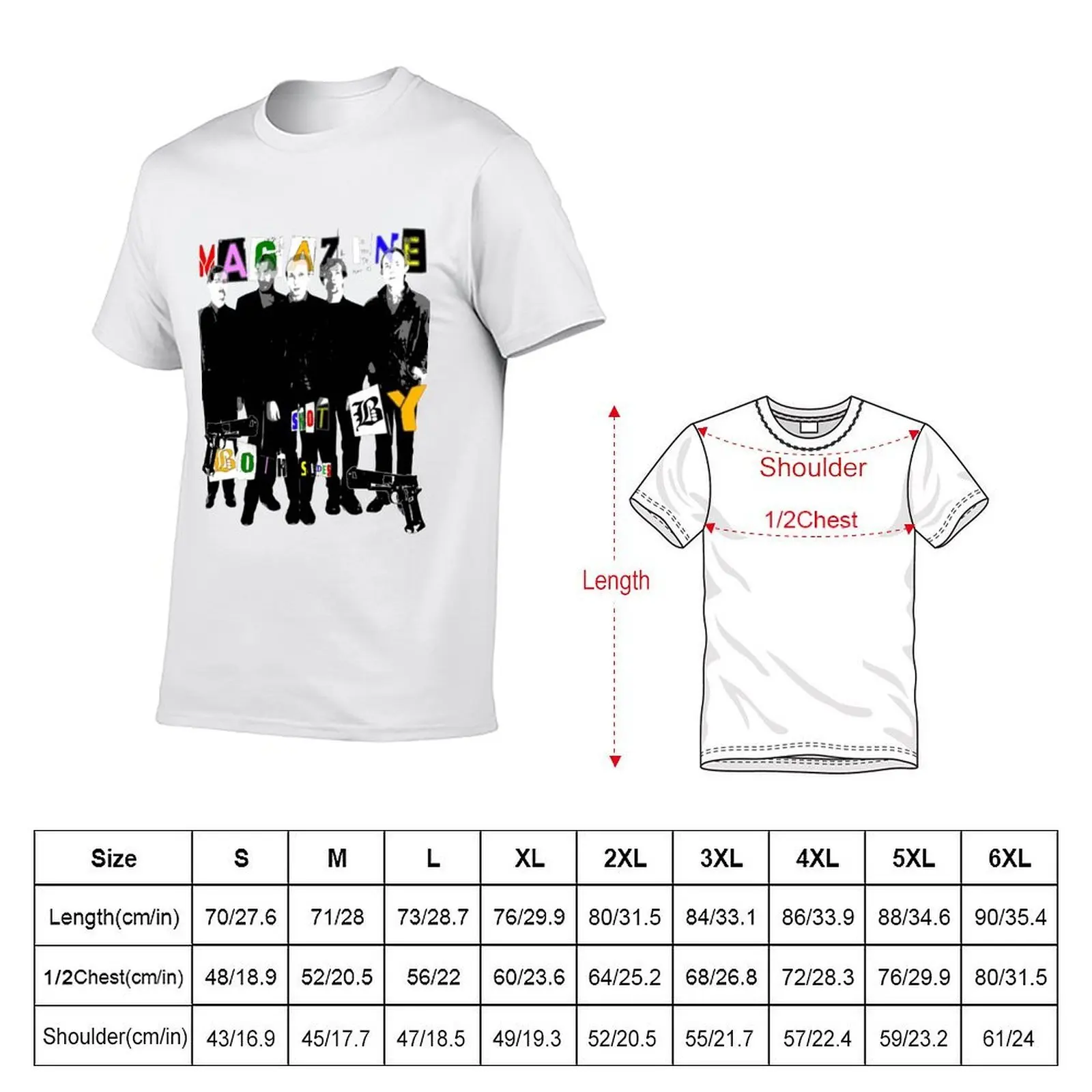 Magazine - Shot By Both Sides. T-Shirt man t shirt cotton cotton t shirts high quality man t shirt graphic T-shirt