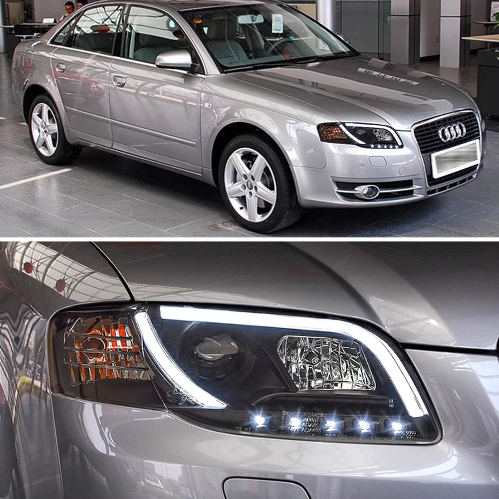 LED Head Lamps Headlight Front Assembly LED Head Light For Audi A4 B7 2005 2006 2007 2008 B6 2001 2002 2003 2004 Xenon Headlamps