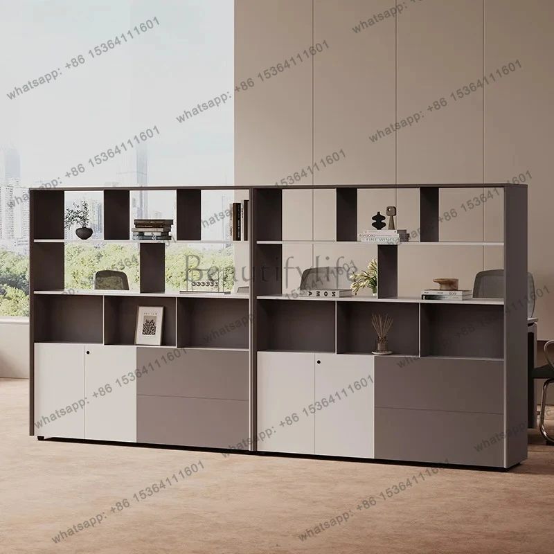 environmental protection file , data cabinet, high-end modern simple storage company office floor background cabinet