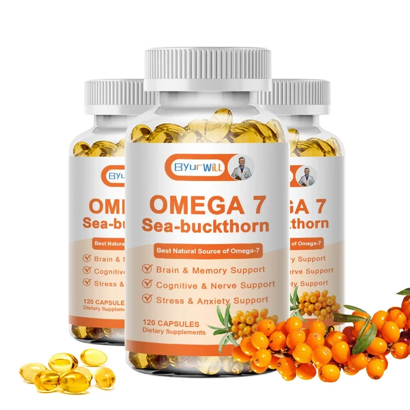 ByurWill Omega 3-6-7-9, Pure Sea Buckthorn Extract Capsules Support Immune, Vision & Liver Health Certified Kosher