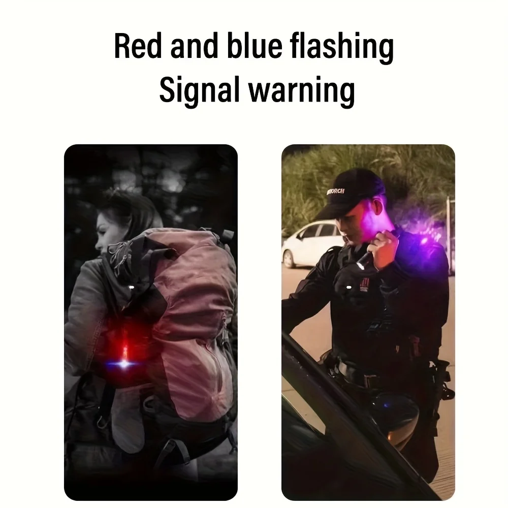 กลางแจ้ง Mini แบบพกพาพวงกุญแจ Multi-Function ไฟฉายฉุกเฉินไฟฉายมือถือสําหรับตั้งแคมป์กลางแจ้งและเดินป่า