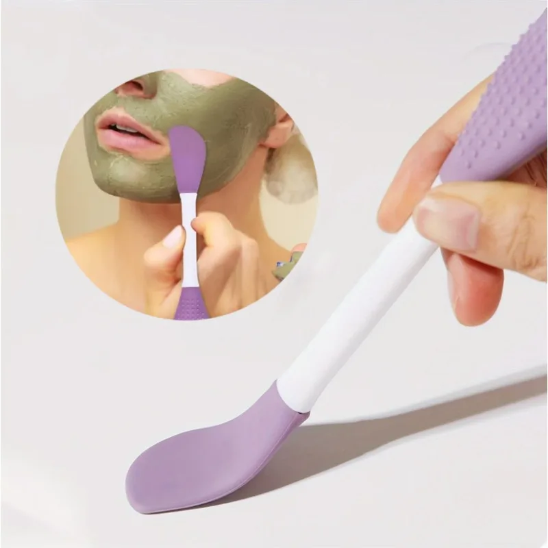 1Pcs Double Head Silicone Face Mask Brushes Facial Pore Cleaner Brush Mud Film Applicator Women Cleaning Tools