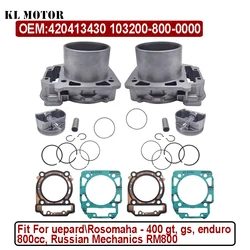 Cylinder Kit for Stels Guepard Rosomaha Viking Ermak 800 Enduro 400 ATV 100402-001-0000 LU049838 100401-800-0000 LU072405