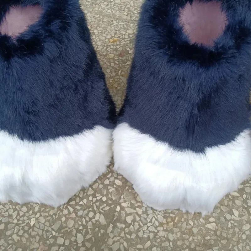 أقدام الحيوان فروي تأثيري مخلب أفخم الأحذية Comiket Kig Fursuit Kigurumi دمية الوحش الأحذية تأثيري حلي