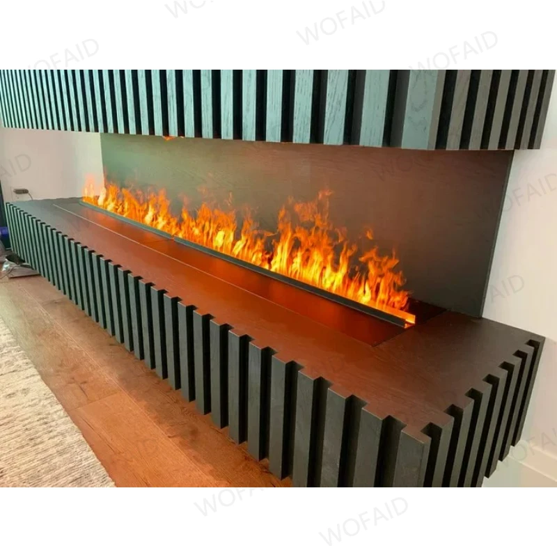

Inno-living Fire 128 Colors Fireplace Chimenea Electrica Empotrable Remote Wifi Water Vapor Fire Pit Tv Stand with Fireplace