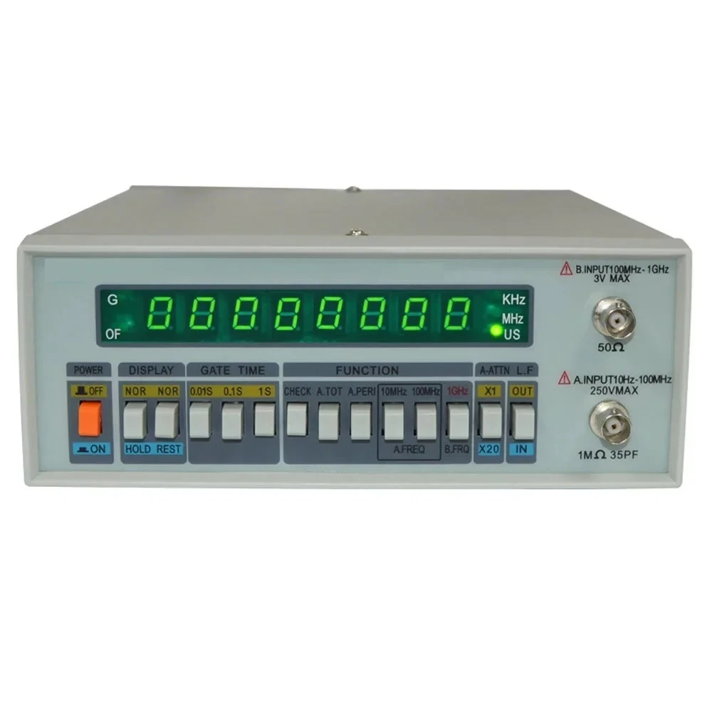 New LED Digital Precision Frequency Meter Tester TFC-2700L Frequency Counter A/B Channel Sensitivity 20mVrms Stability ±3* 10-9s
