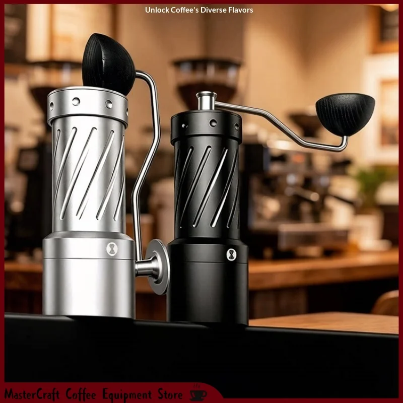 HOT Caferhyme GP49 Manual Coffee Grinder Stainless Steel Burr Mill Equipped With Pour Over Ghost Teeth Burr Espresso Flat Burr